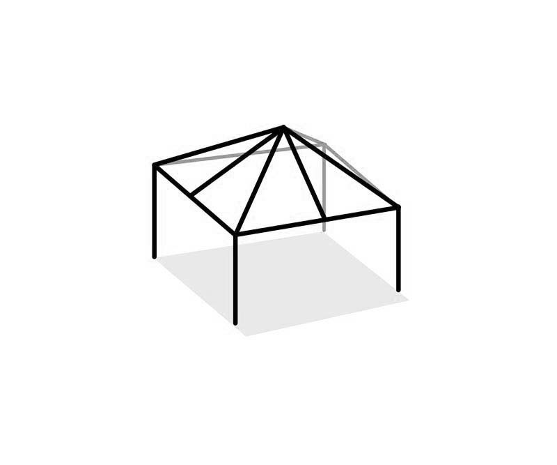Replacement Steel Frame For West Coast Frame Tent 10x10 Event Party Gazebo