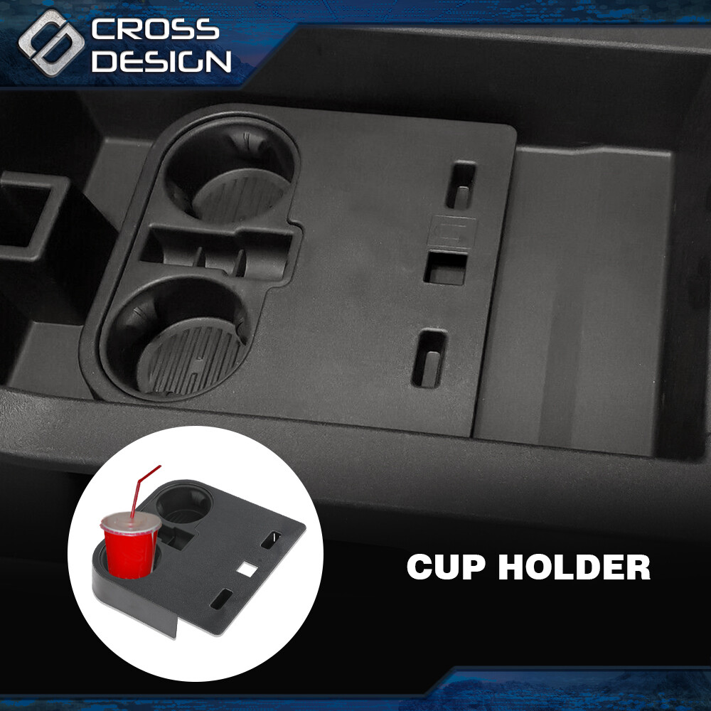 Center Cup Holder Fit For 2015-2020 Ford F150 Super Duty Under Front Bench Seat