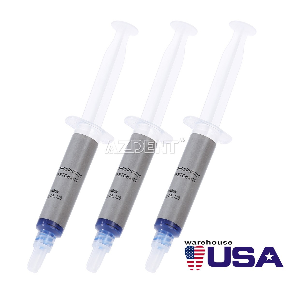 10Pcs Dental 37% Gel de Grabador de Ácido Fosfóric Compuesto F Esmalte y dentina