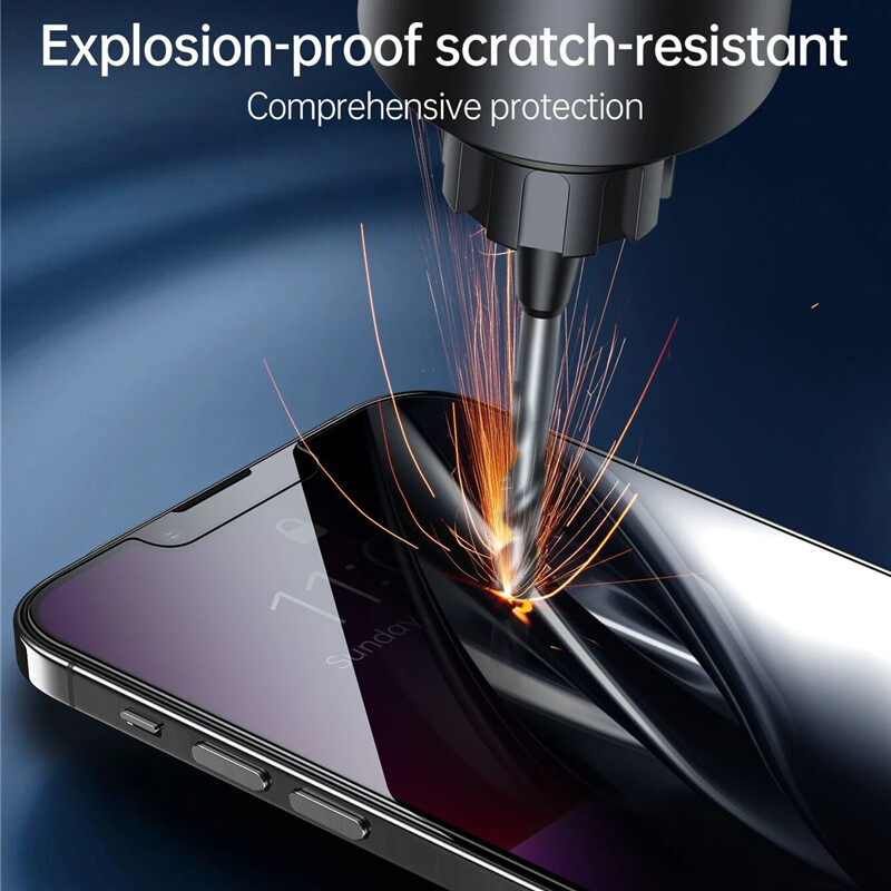 3 Pack for iPhone 15 14 13 12 Pro Max X Privacy Tempered Glass Screen Protector