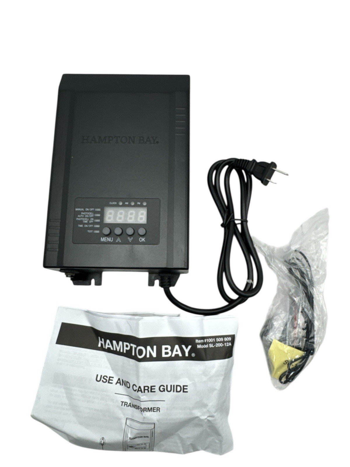 Hampton Bay Low Voltage 200W Outdoor Landscape Transformer 1001509809 (OB)