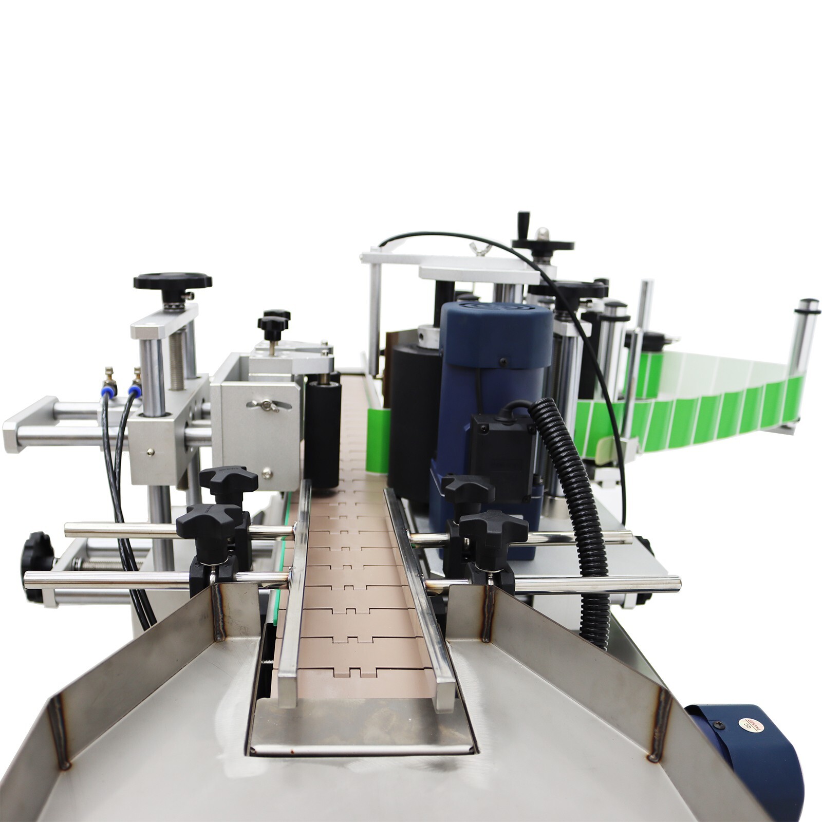 Automatic Round Bottle Labeling Machine Bottle/Can/Wine Labeler Full Label 110V