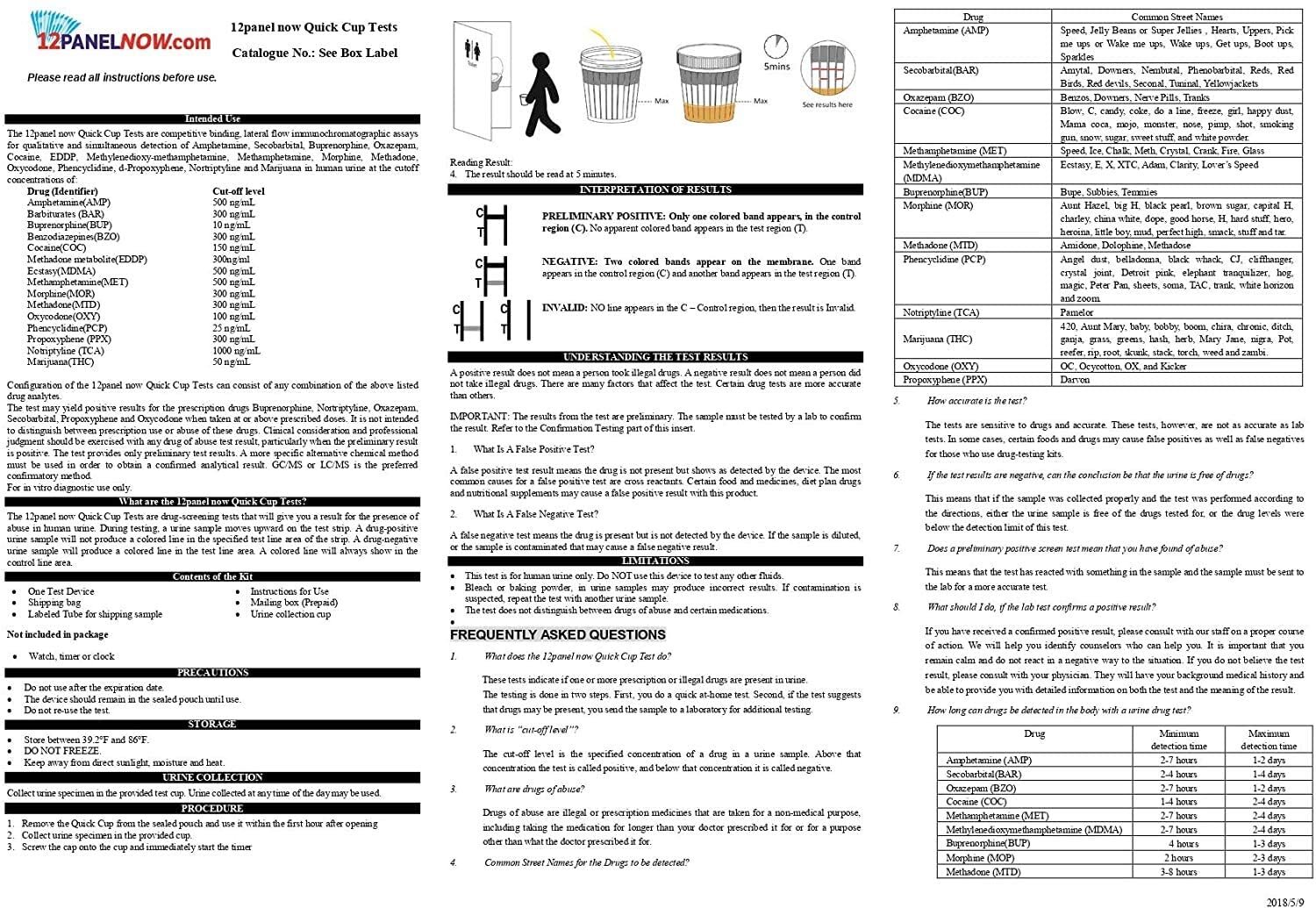 [100 Pack] 15 Panel Instant Urine Drug Test With EtG, FEN, KRA & ADLTX