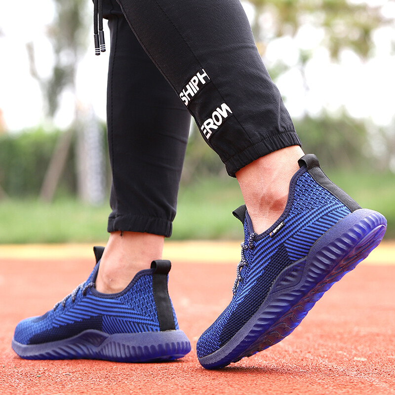 SUYSTEX Men Indestructible Safety Work Shoes Steel Toe Hiking Boots Sneakers