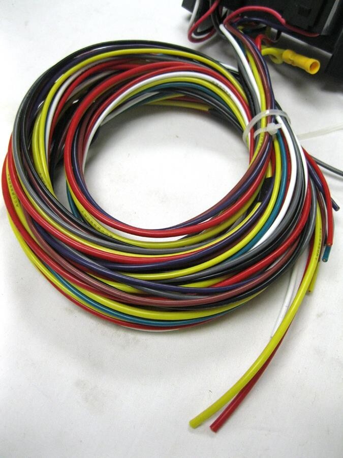 8 Circuit Universal Wire Harness Muscle Car Hot Rod Street Rod Rat Starter Panel