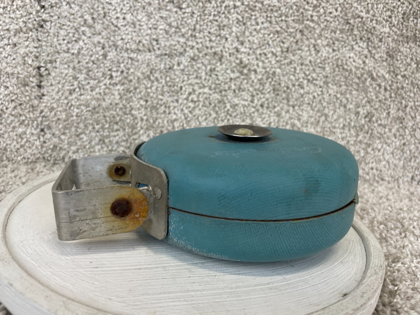 Vintage Cordomatic Clothesline Retractable Wall Mounted Blue