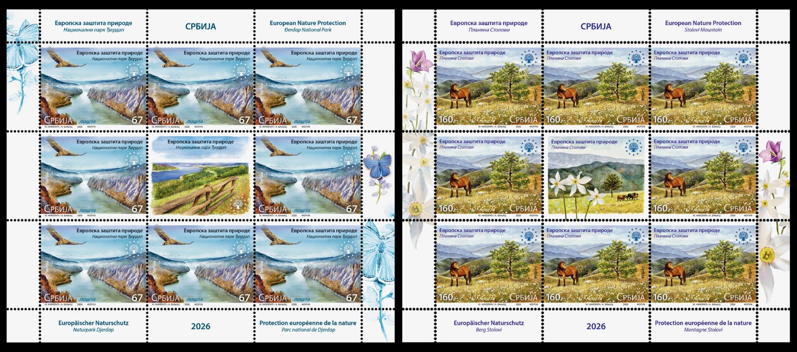 Serbia 2026 European nature protection, mountain, river, eagle, bird, horse, min