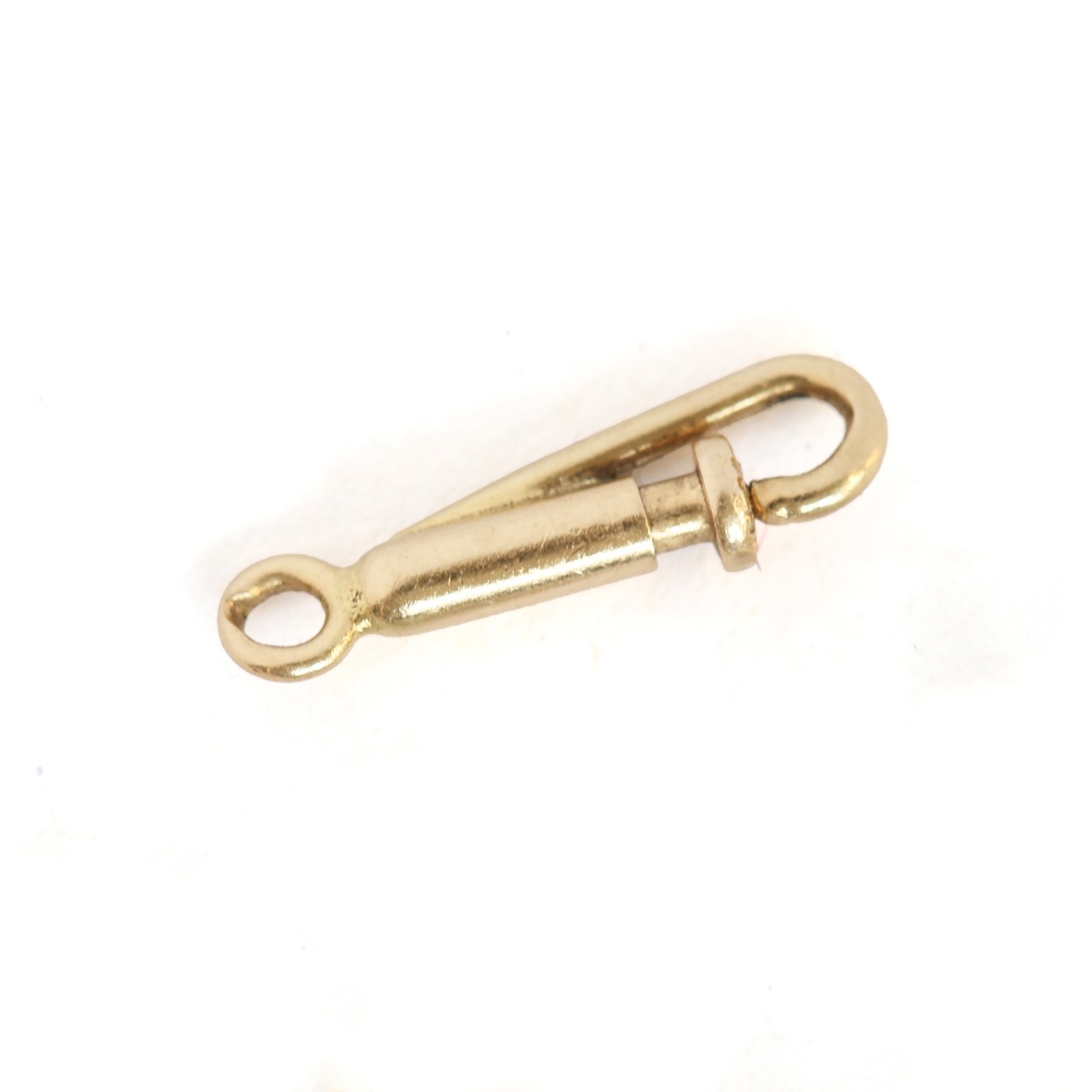 Vintage 14kt yellow gold push lock clasp. Circa 1960.