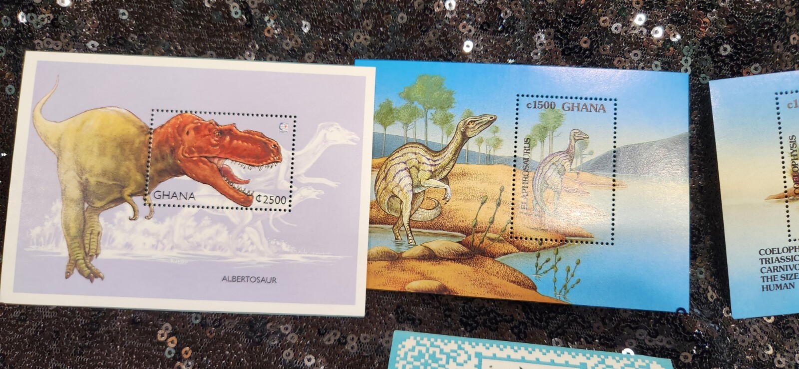 GHANA POSTAGE STAMPS DINOSAUR  1968 ARABIA MAHRA STATE OLYMPIC MEXICO LOT 4" New