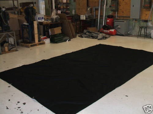 Black Stage Curtain/Backdrop/Partition, 10 H x 20 W, Non-FR