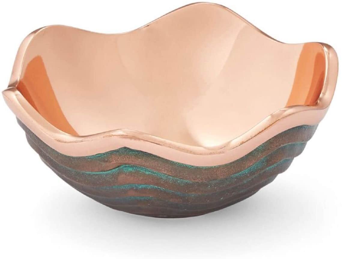 Nambe Copper Canyon Collection 6-Inch Serving Bowl, 16 Ounce