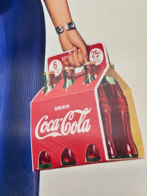 Coca Cola .25 cents vintage style wall banner Man Cave Garage art Classic Art