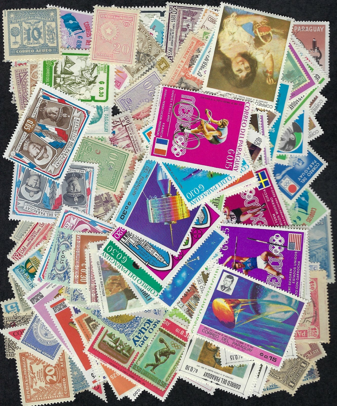 Paraguay Collection of 200 Different Stamps