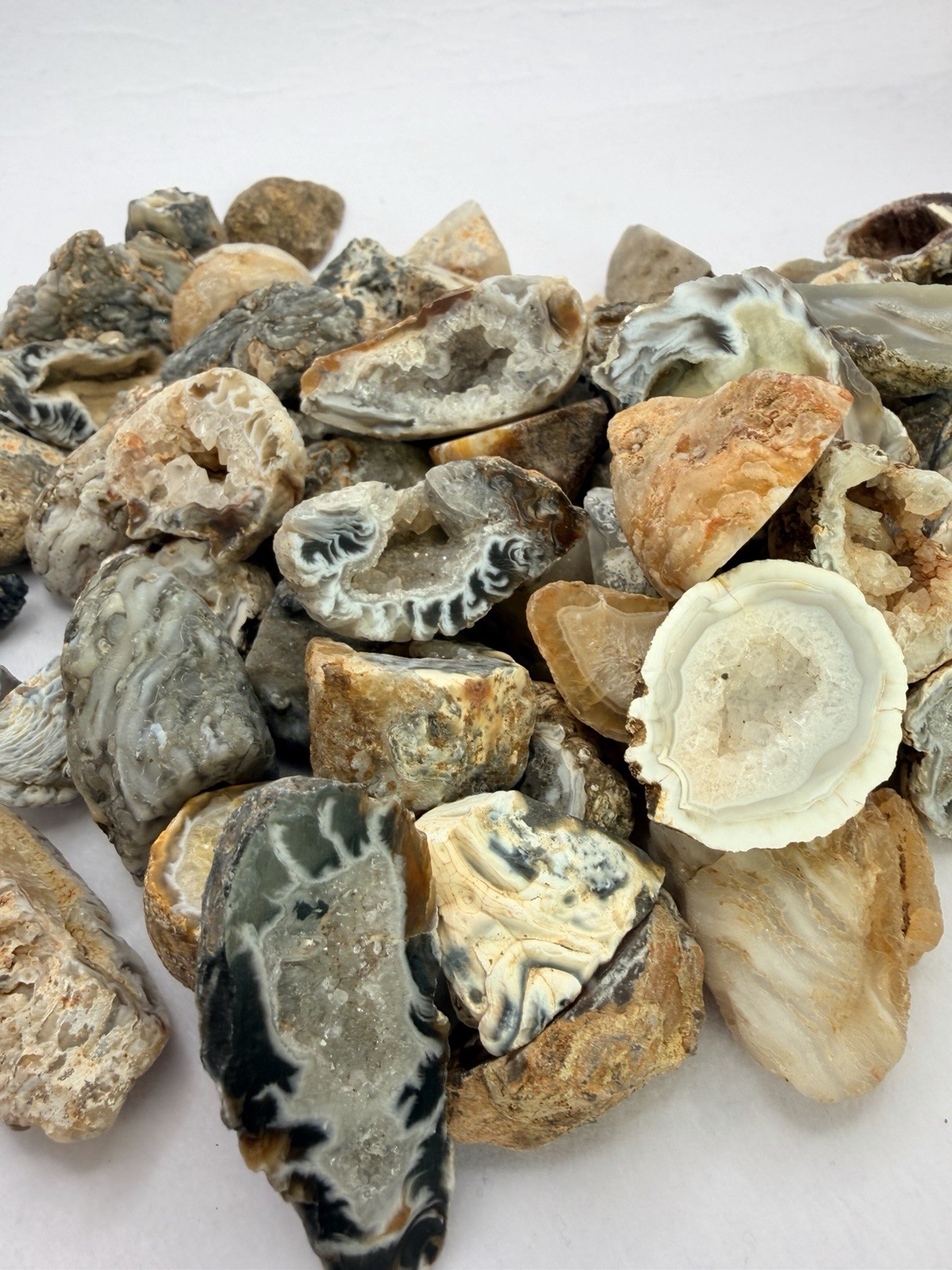 Rare Mini Occo Geodes from Brazil – Half lb Bulk Lot (9-12 Pieces)