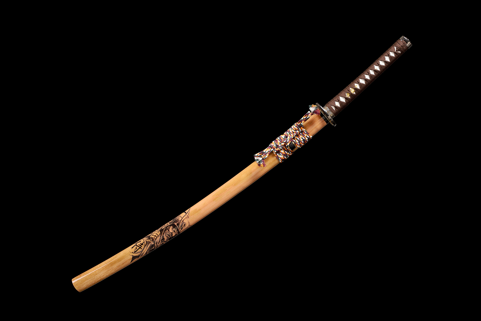 T10 Steel Clay Tempered Real Hamon Katana Japanese Samurai Sword Full Tang Sharp