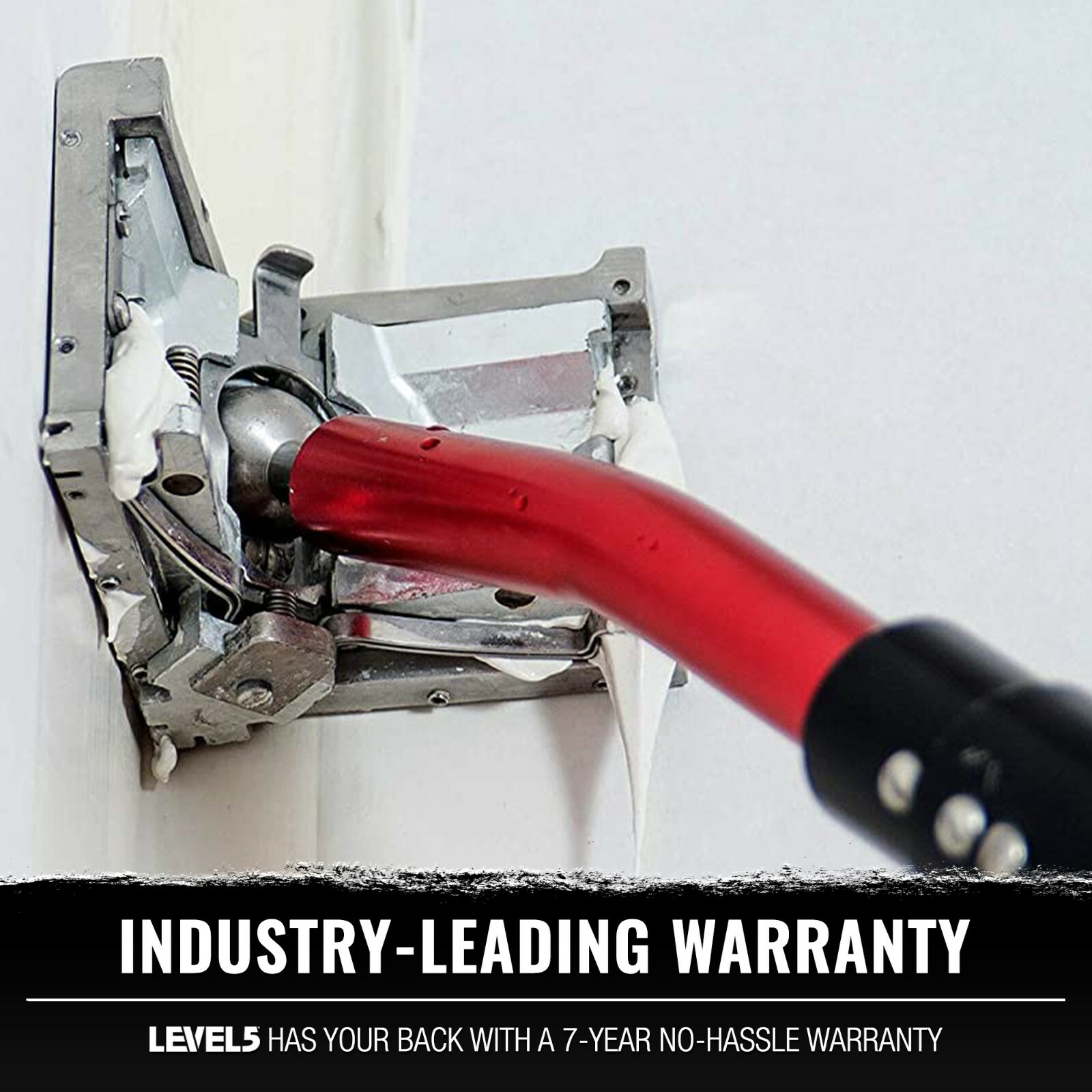 LEVEL5 Drywall Tools - 4" Corner Finisher (Angle Head) + 54" Handle | 4-535