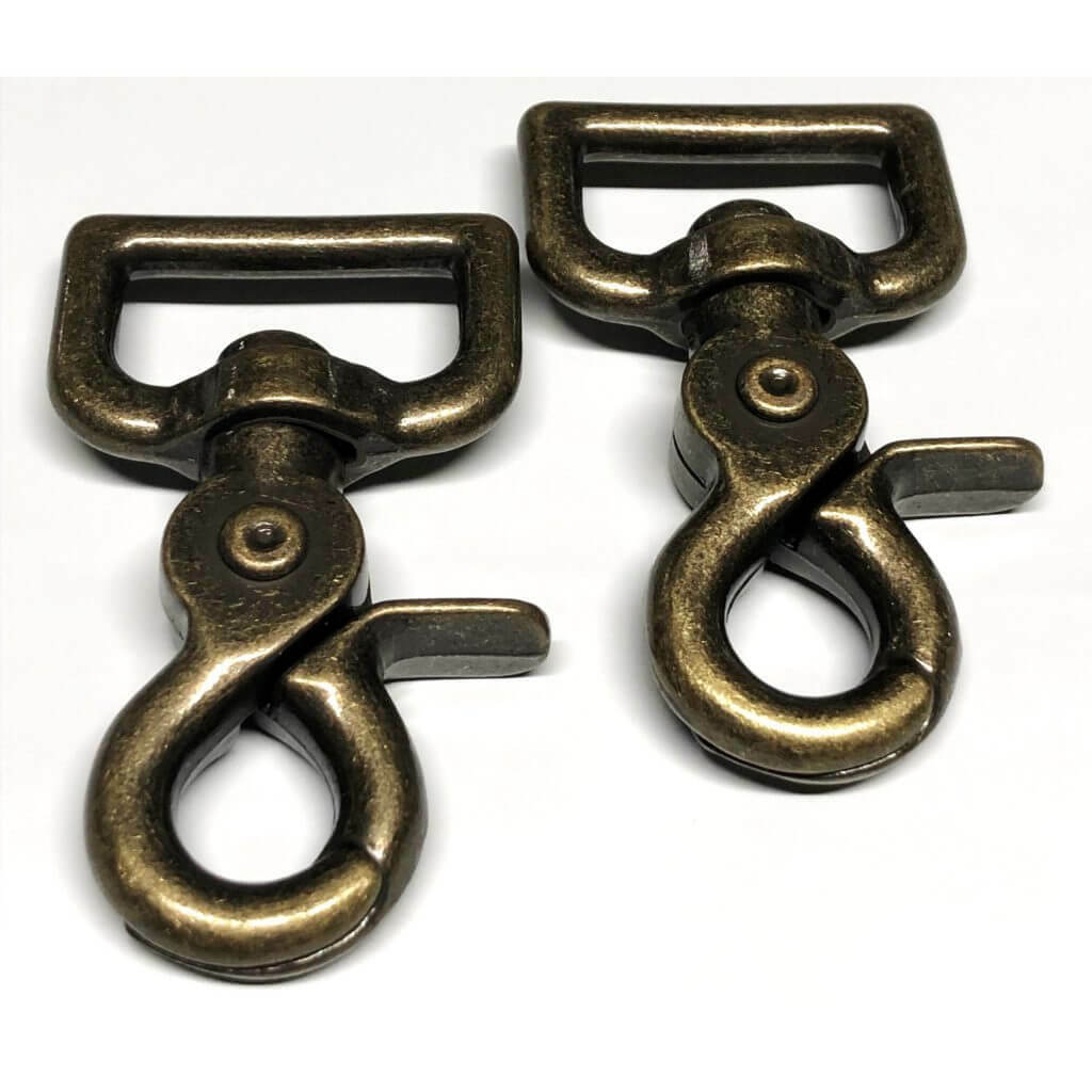 2 Pk Heavy Duty 1" Scissor Swivel Trigger Snaps in Different Finishes