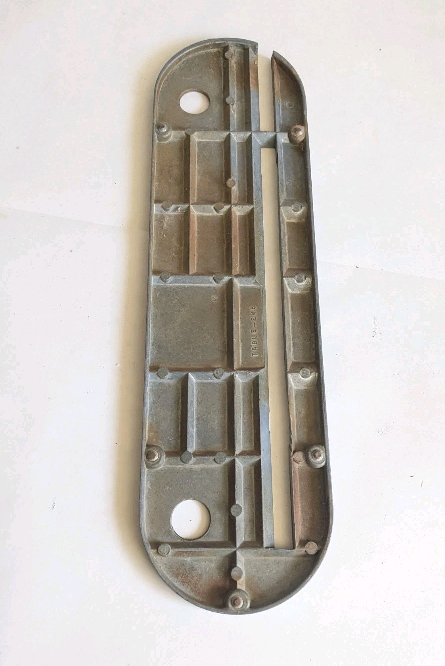 Powermatic 66 Table Saw OEM Throat Plate Insert 14-7/16 X 4" Great Condition
