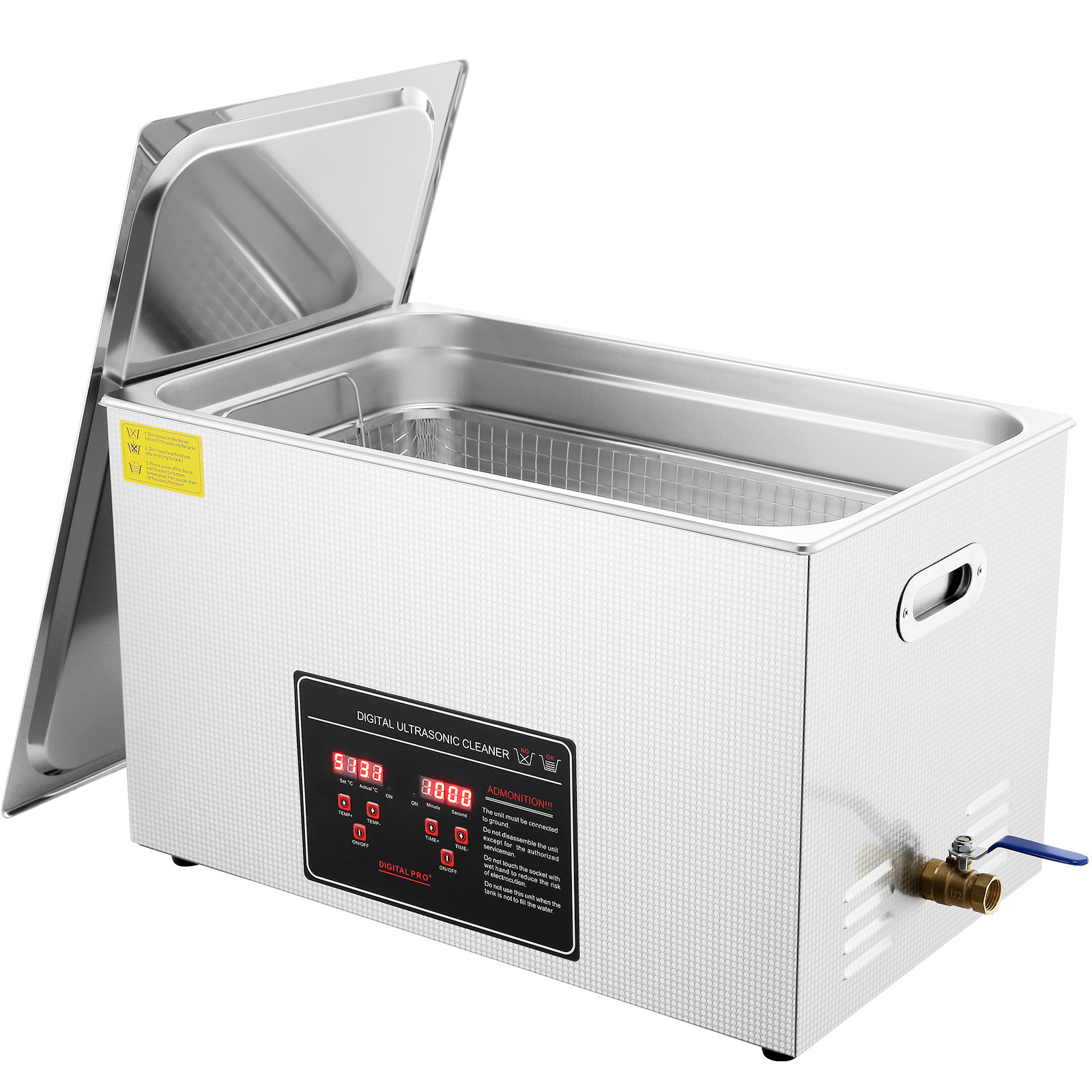 30L Ultrasonic Cleaner Timer Heating Machine Digital Industrial Sonic Cleaner