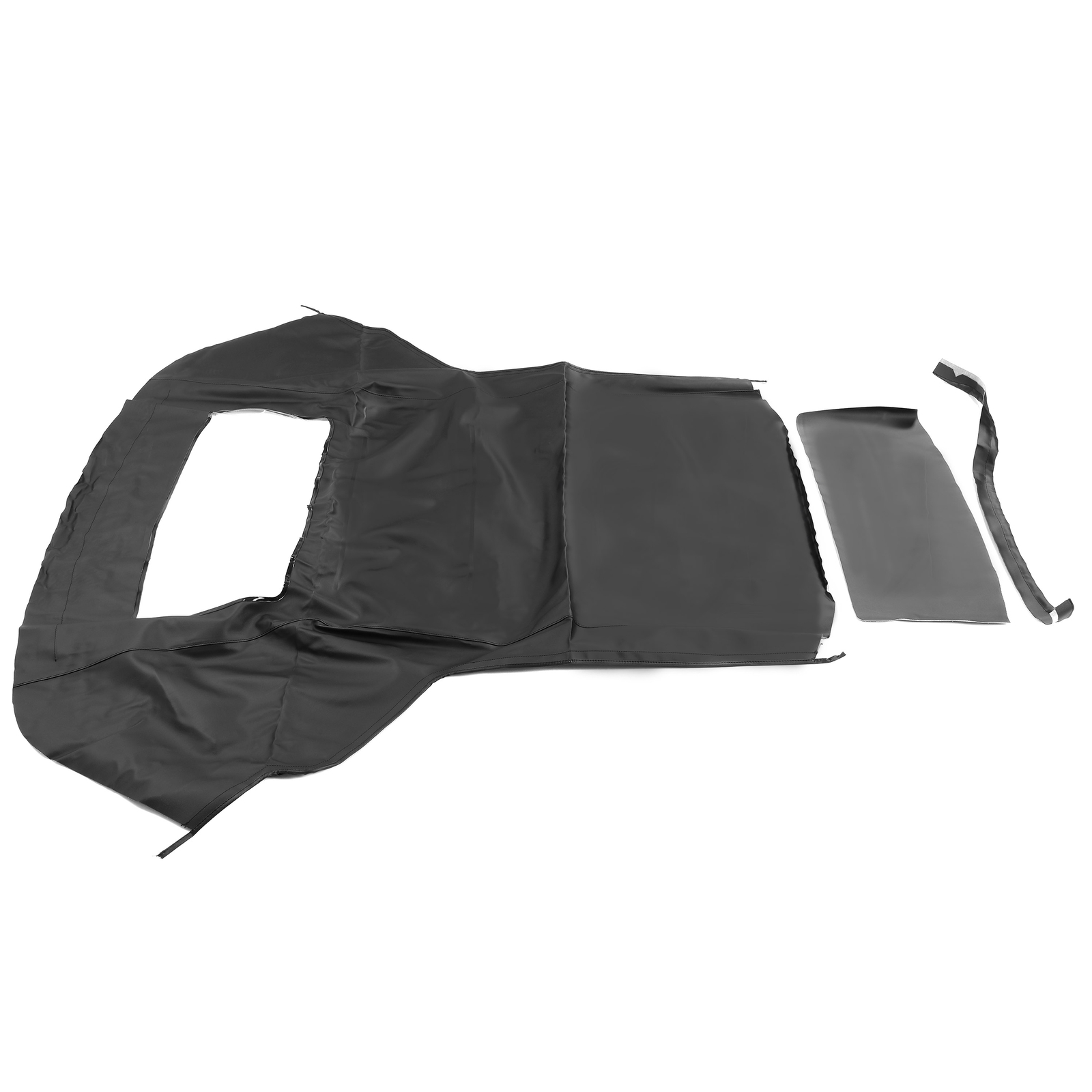 Black Soft Top with Plastic Window FOR 1983-90 1993 Ford Mustang Convertible 2DR