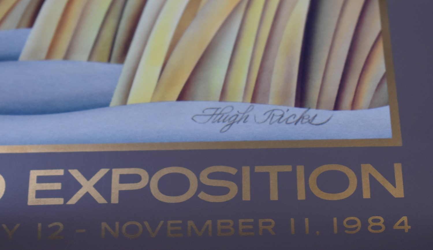 Rare Vintage Louisiana world exposition 1984 poster Hugh Ricks 18x26