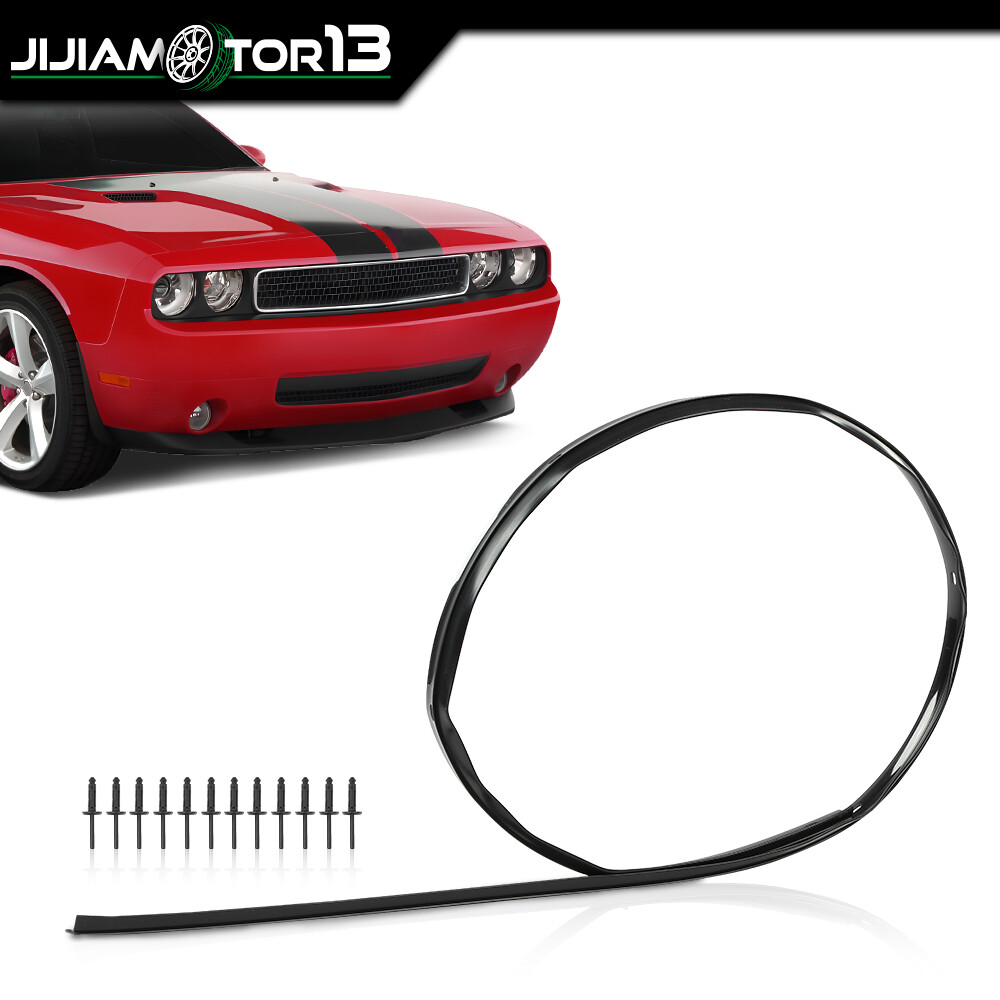 Fit For Dodge Challenger 2008-2022 Front Hood Bumper Weatherstrip Seal & Rivets