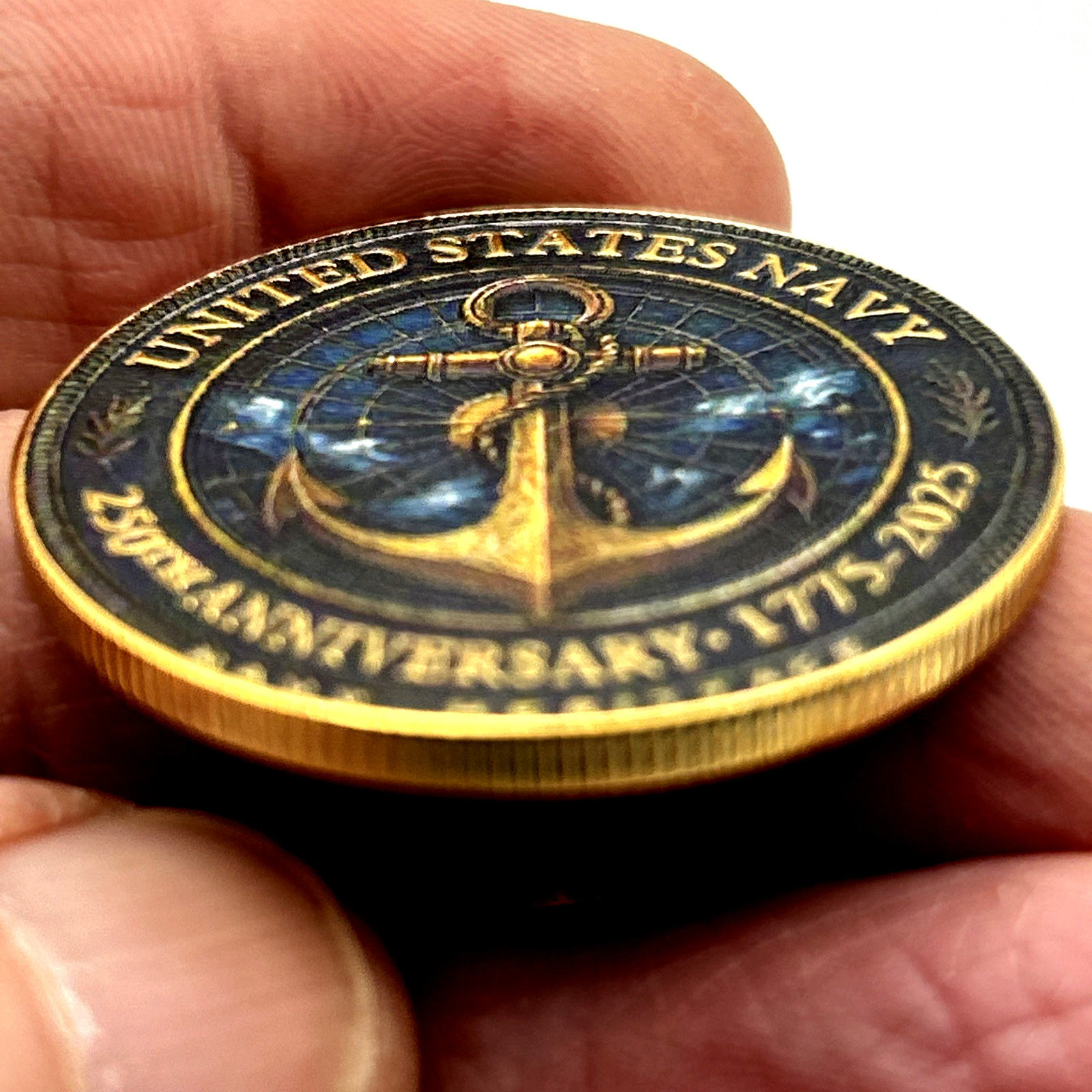 *US NAVY 250th ANNIVERSARY* Commemorative Challenge Coin Collectible Medal