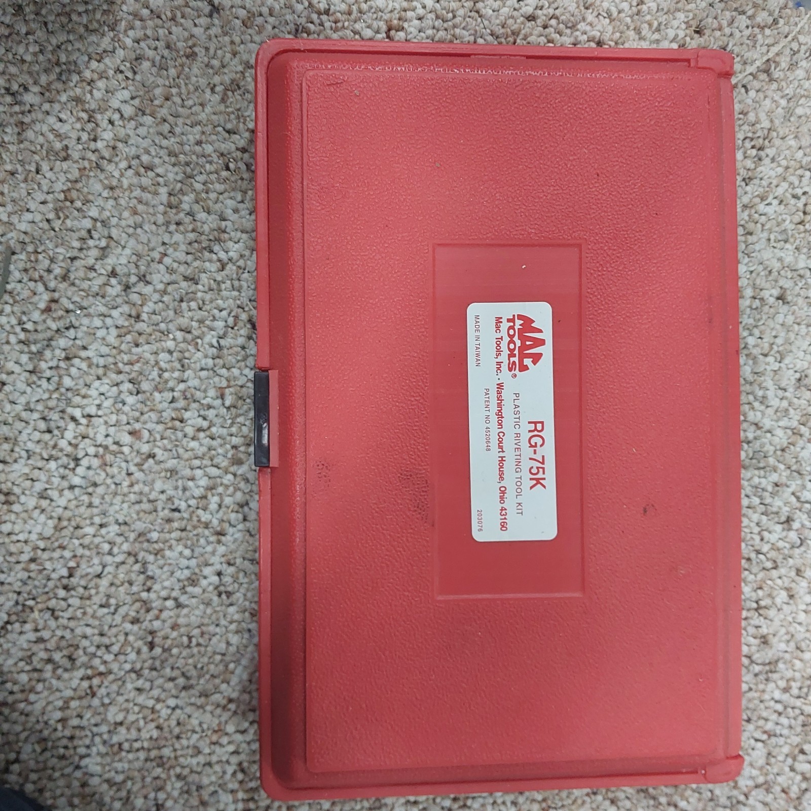 MAC Tools RG-75 Plastic Rivet Tool Kit - Preowned