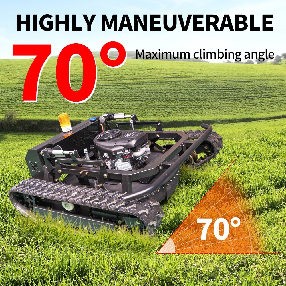 27 HP All Terrain Remote Control Off-Road Lawn Mower Adjustable Mowing Height