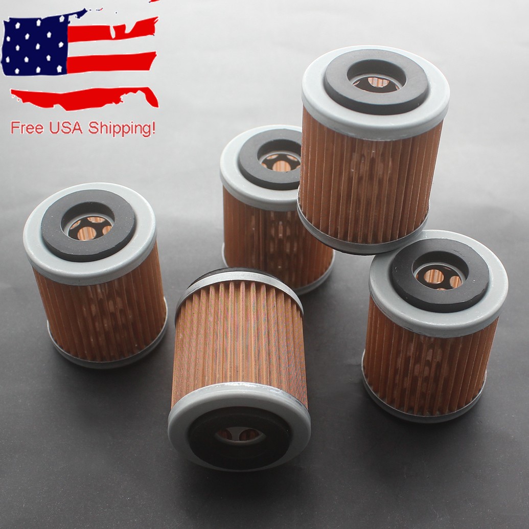 5x HF142 Oil Filter For Yamaha Warrior 350 Big Bear Wolverine Raptor Kodiak 400