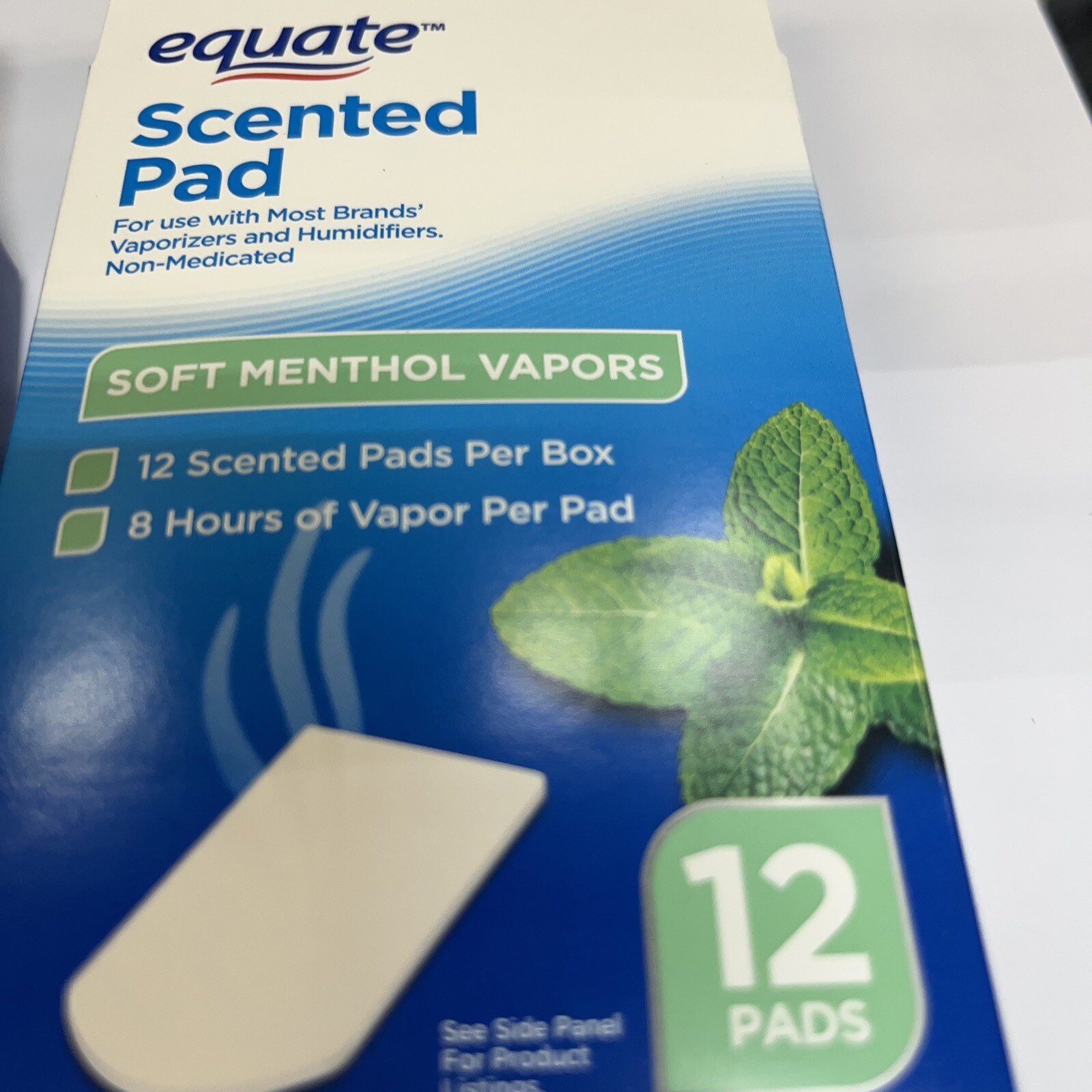 Lot Of 2 Packs Equate Vapor Pads Refill Pads Menthol Scented 24 Pads Total