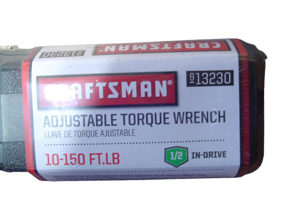 CRAFTSMAN 1/2" Drive Click Torque Wrench 10-150 ft-lb #31425 Mechanic Tool