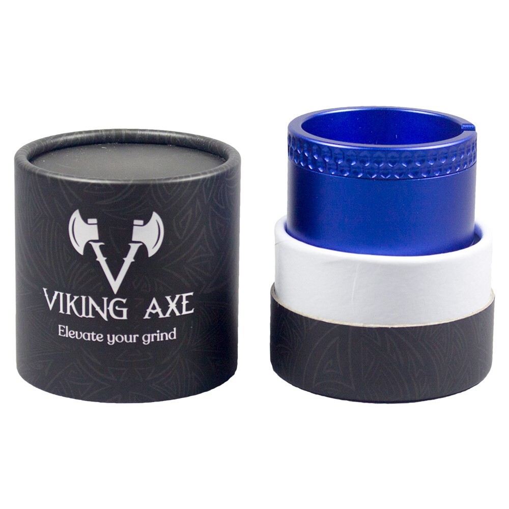 2.5'' 4 Parts Viking Axe Toothless Mortar Plus Pestle Grinder Gunmetal Color