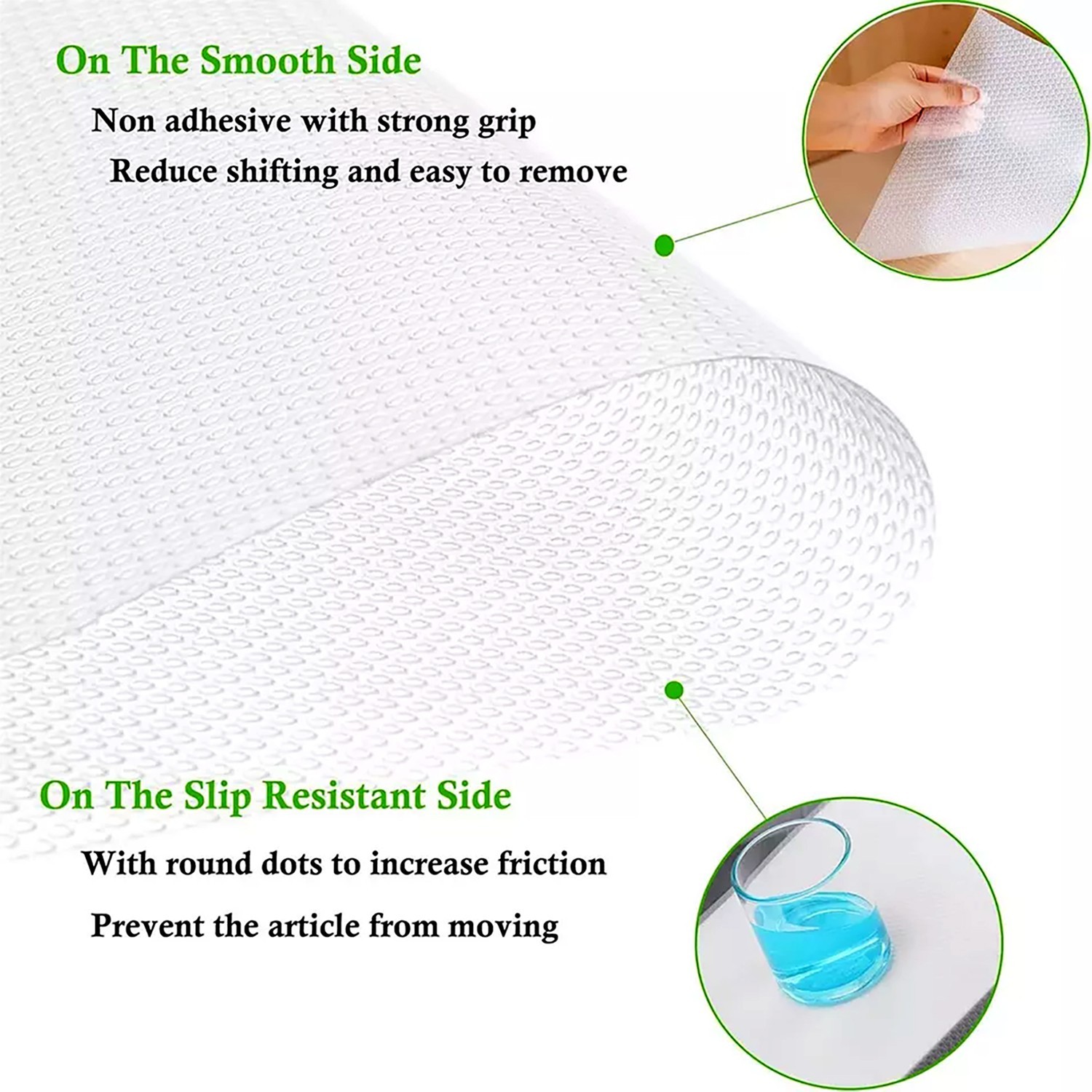 Cabinet Liners Non Slip Waterproof Clear Kitchen Drawer Shelf Liner 20 Feet Long