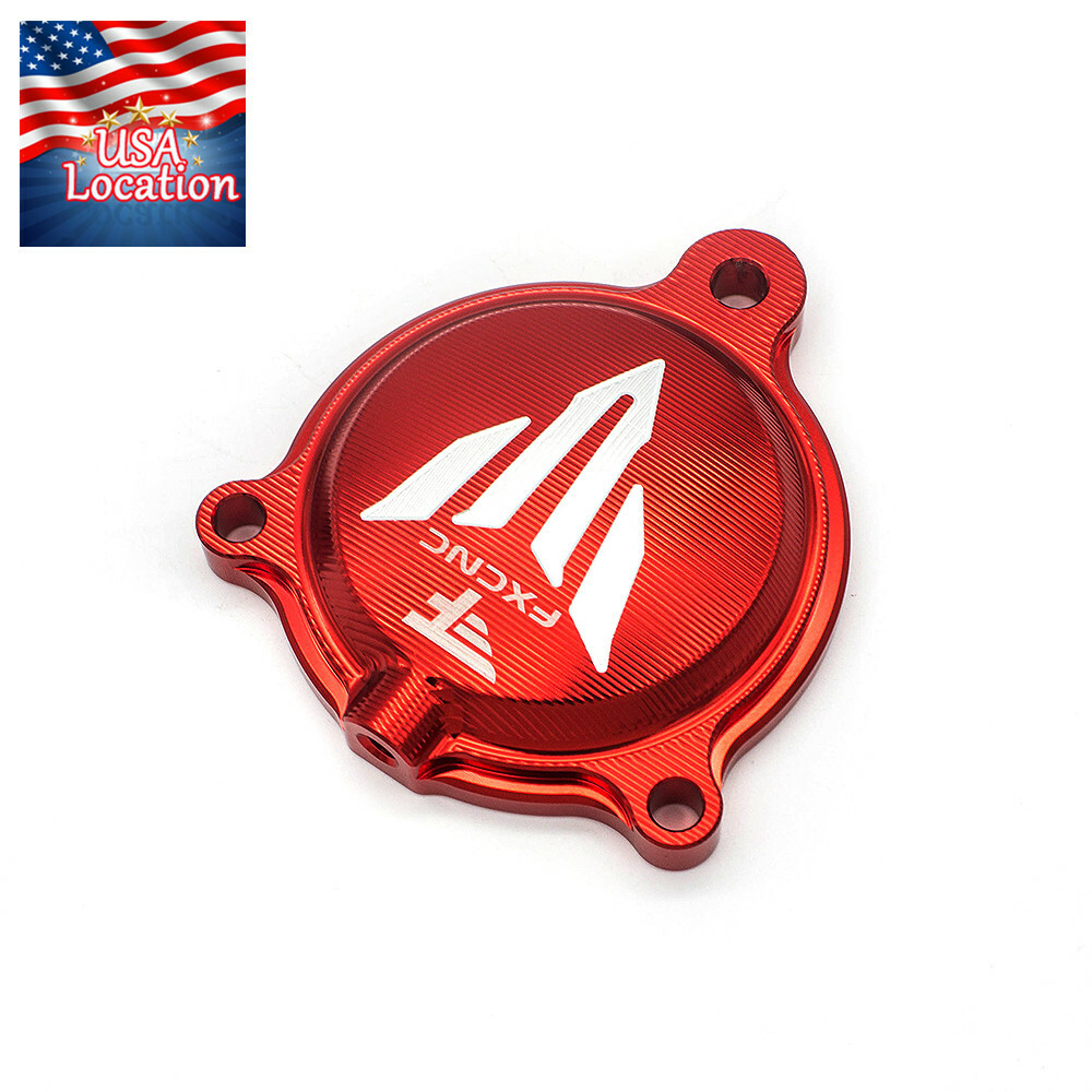 Red Engine Protect Guard Cover Stator For YFM 700 Raptor YFM700R 2007-2020 FXCNC