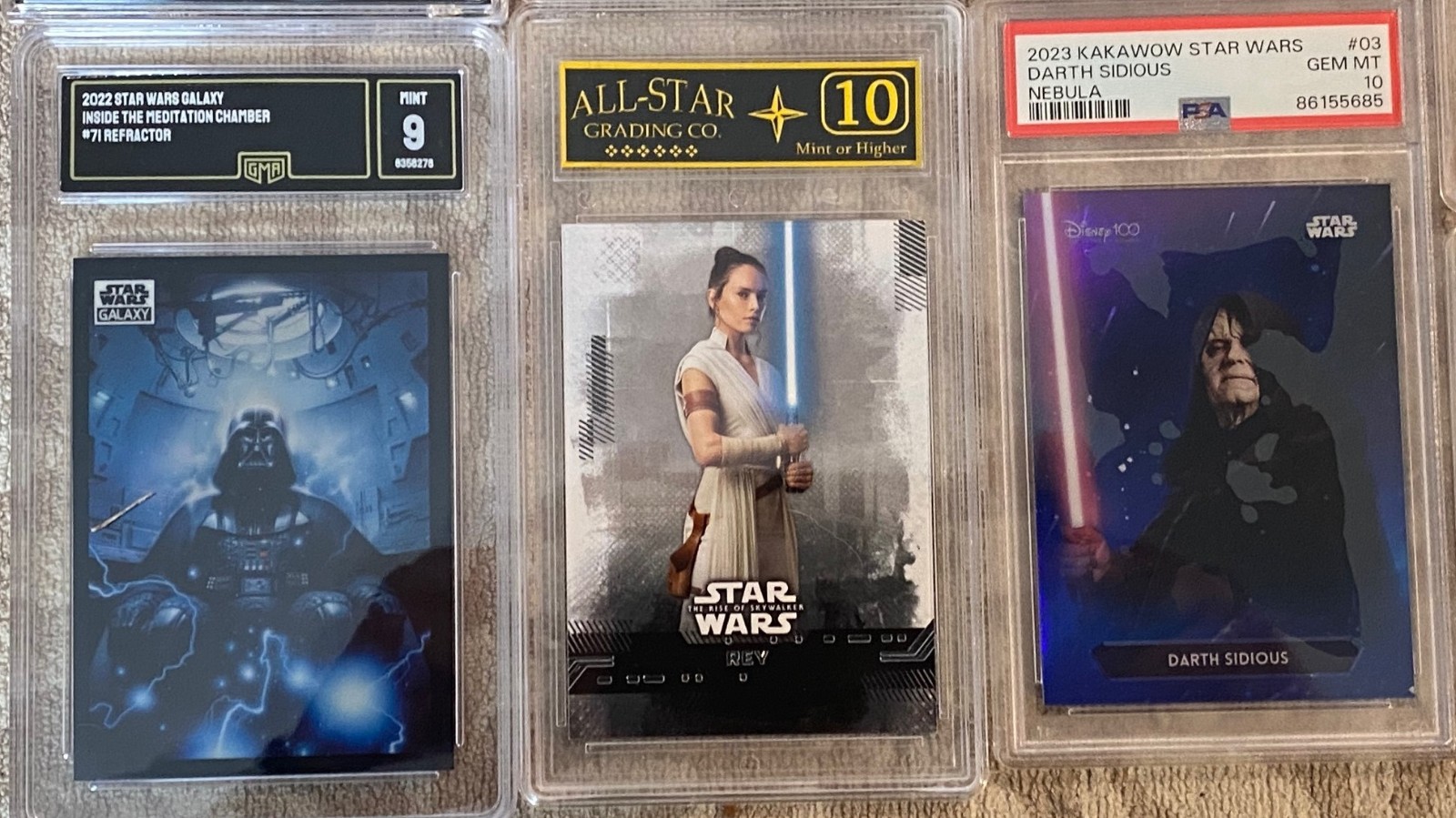 Topps Star Wars 10 Card Mystery Pack - Autos, #'d, Holos, Patch, Slab Chase!