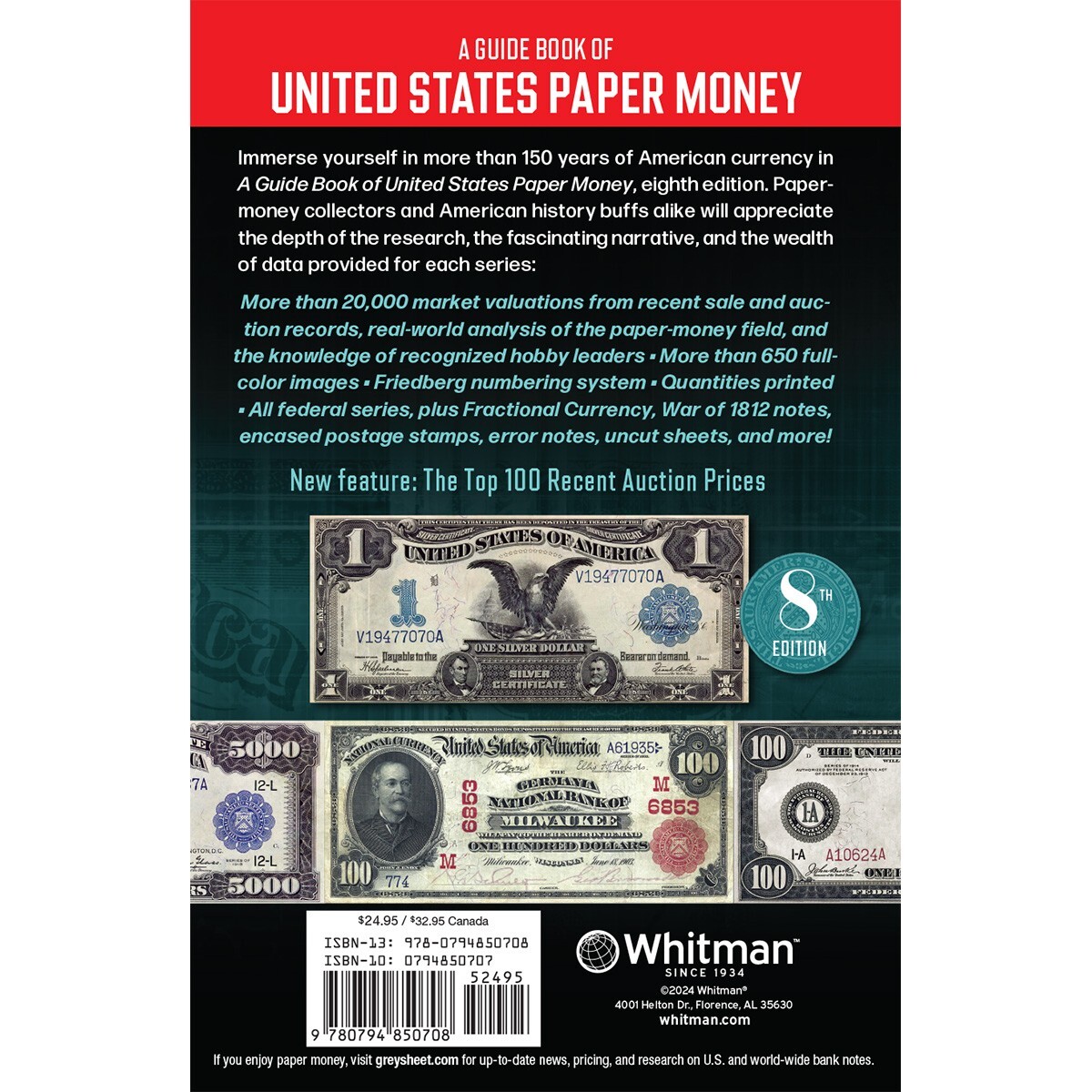NEW!! Red Book US Paper Money Book- 8th Edition by Arthur Friedberg