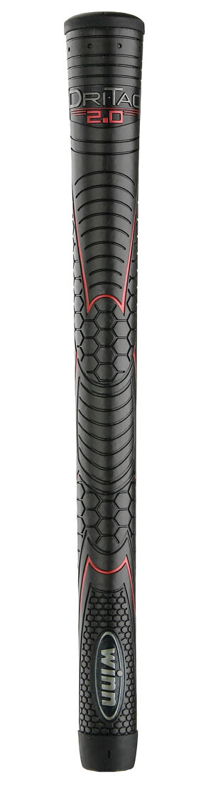 Winn DRI-TAC 2.0 STANDARD Jet Black Golf Grip - 52DT-JBK