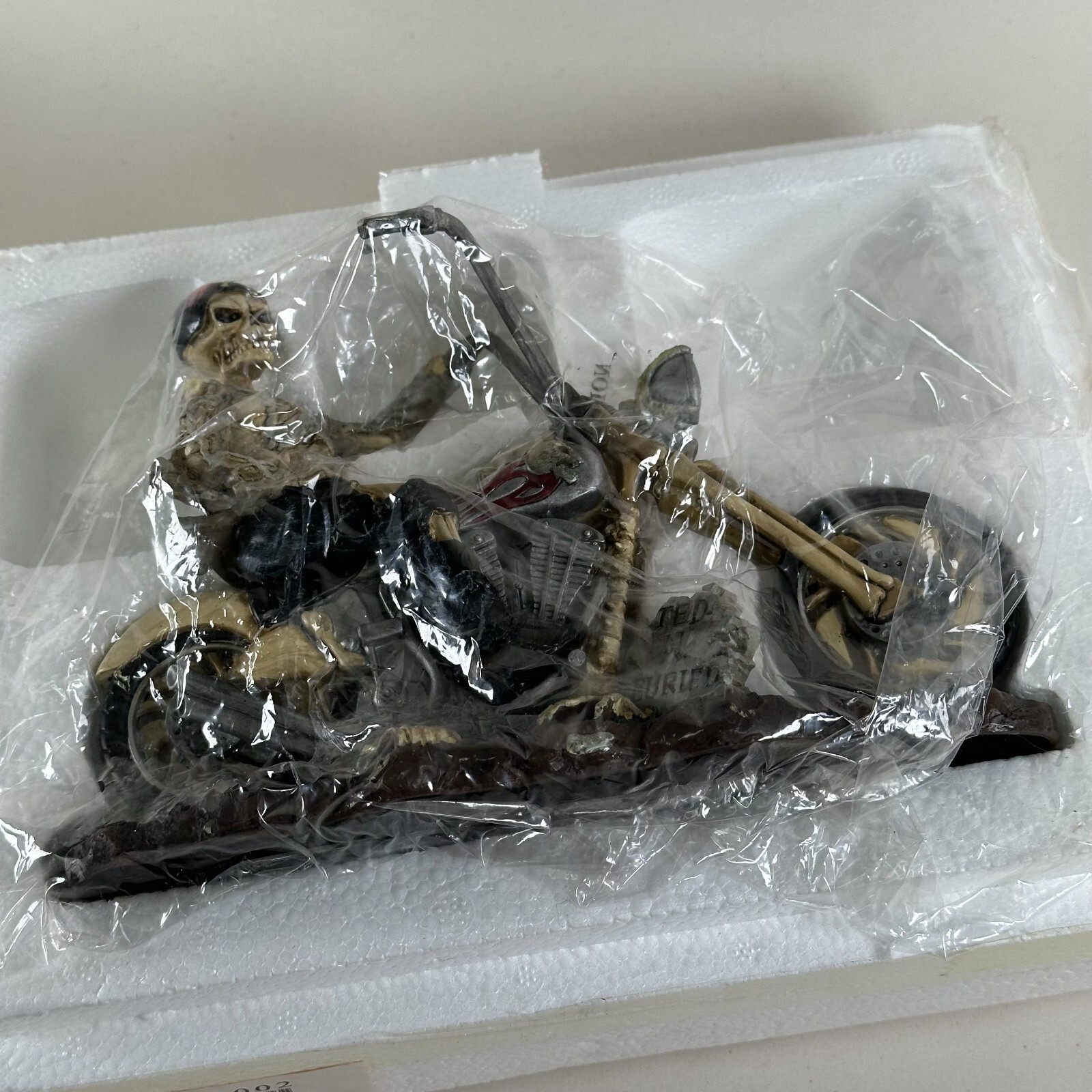 The Skull Choppers Death Rider Sculpture # A0207 Halloween Skeleton Figurine