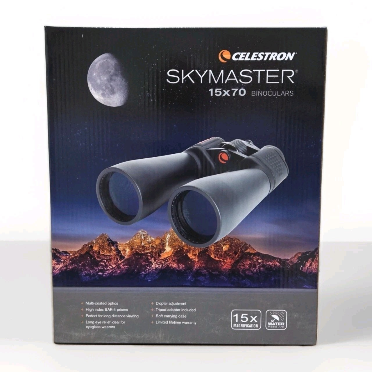 Celestron SkyMaster 15x70 Binoculars Powerful Astronomy with Tripod Adapter