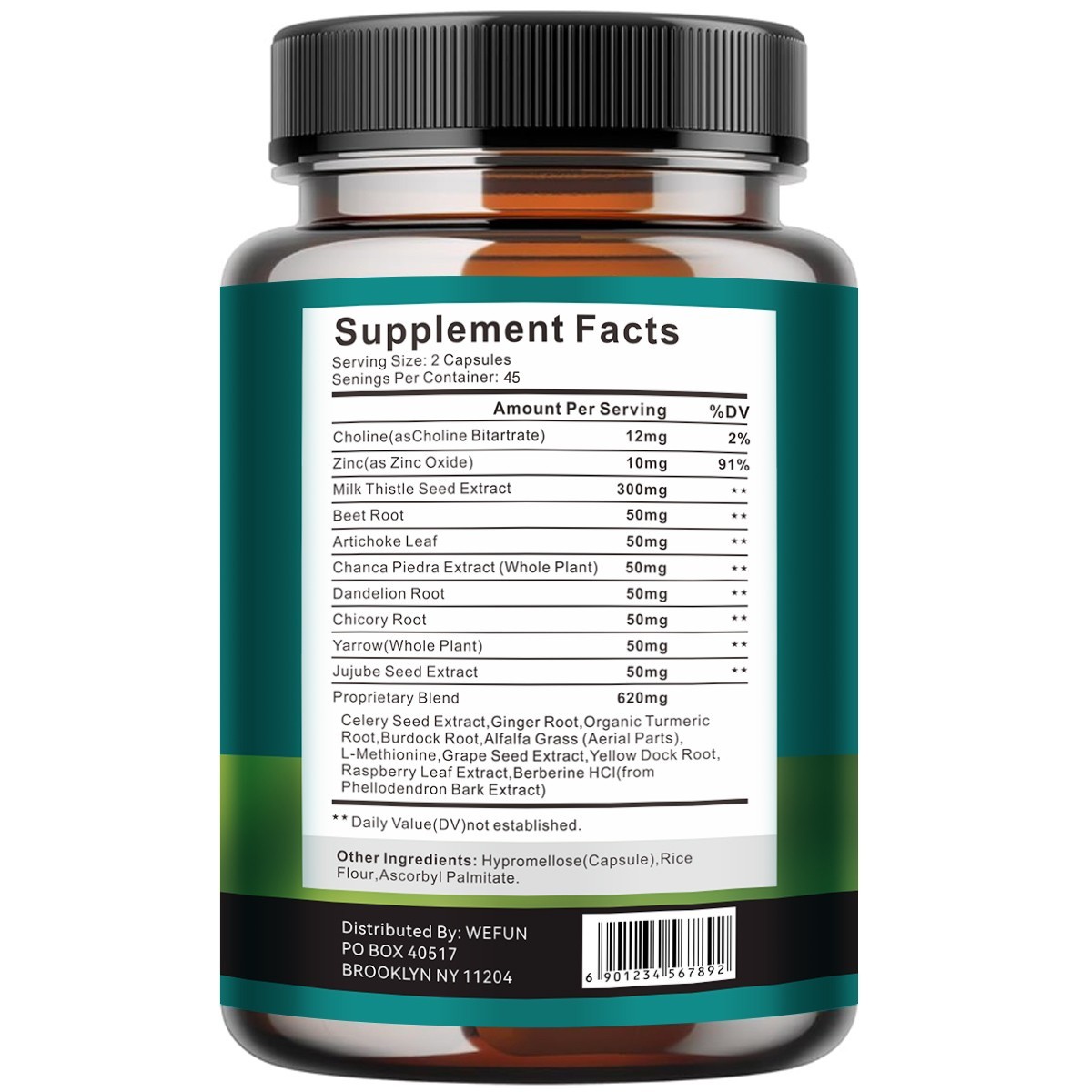 Liver Cleanse Detox & Repair Formula with Premium Milk Thistle - 45 Day Supply