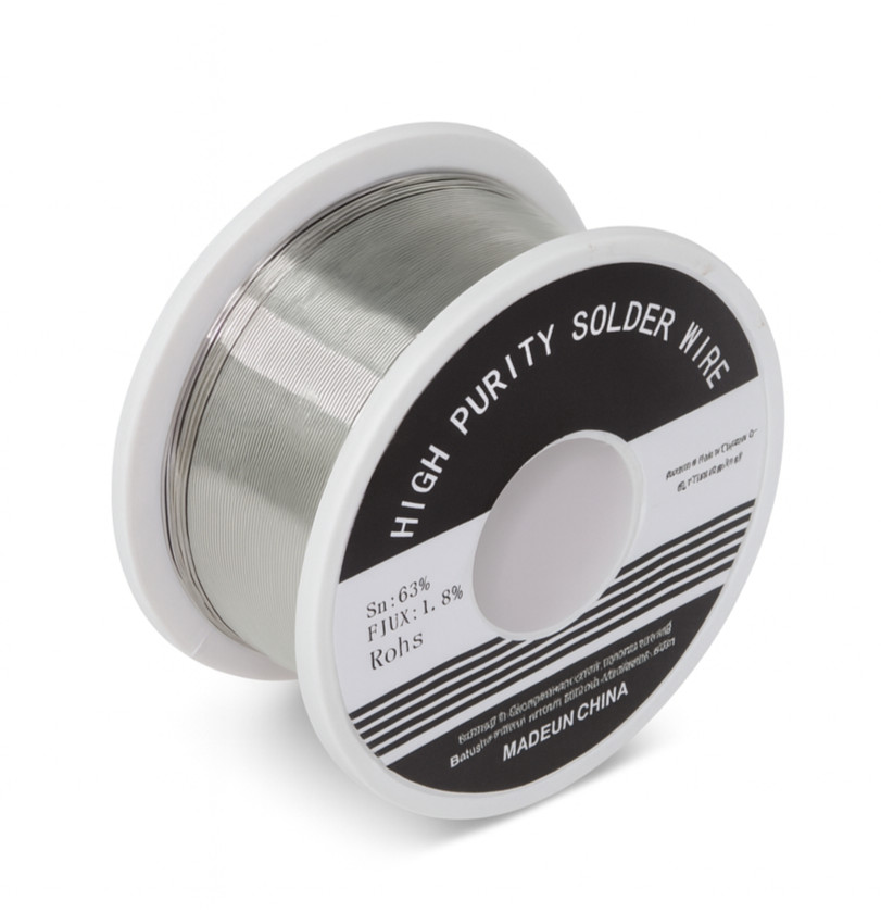 100g 0.3mm Leaded Solder Wire Roll Sn63/Pb37 Rosin Core for Electronics PCB