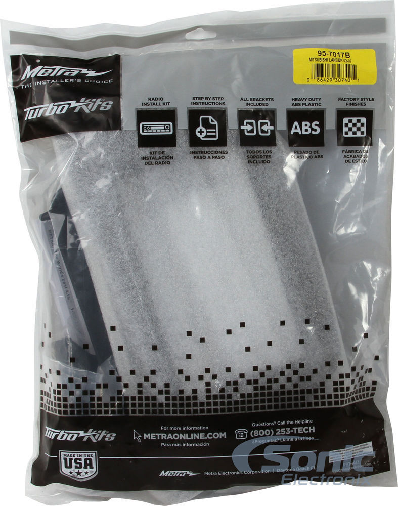 Metra 95-7017B Double DIN Dash Kit for 2002-2007 Mitsubishi Lancer Vehicles