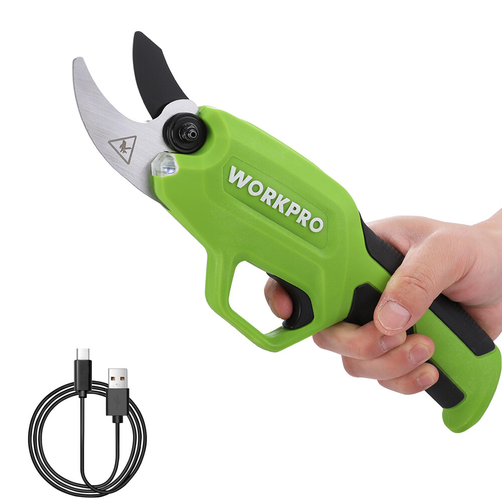 WORKPRO 7.2V Electric Pruning Shears Cordless Tree Pruner Branch Cutter Scissors