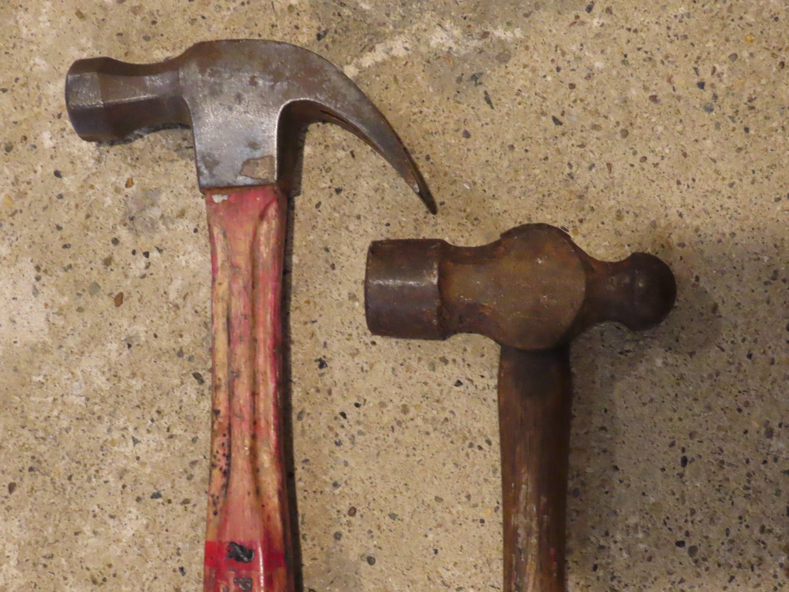 Lot of 4 Hammers Claw Rip Ball Peen Hatchet. 1 Plumb