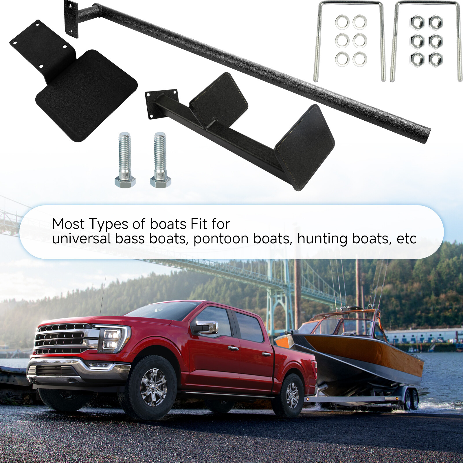 For Universal High Quality Boat Step Combo 3 Step Boat Trailer Steps Brand New