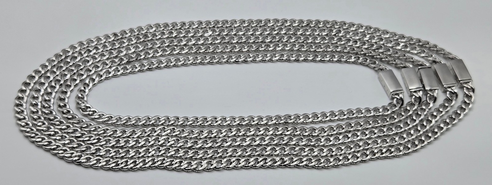 Genuine MOISSANITE Miami Cuban Chain Necklaces 6mm, 925 Sterling Silver, Icey