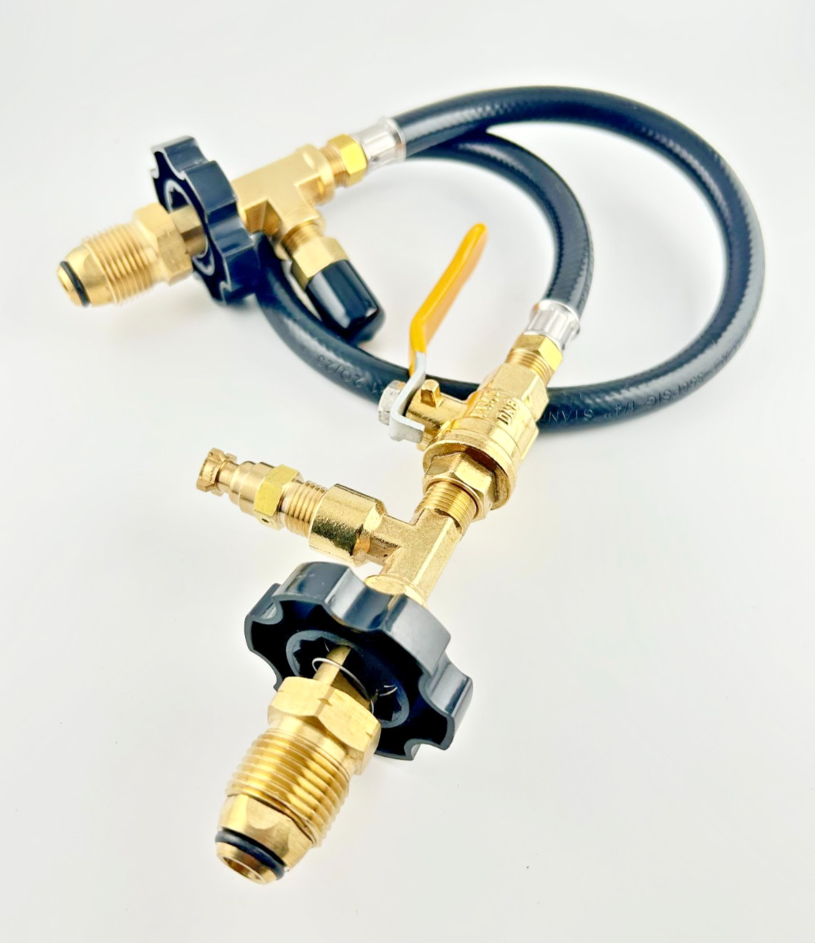 Pol To Pol Liquid Propane Transfer Hose Kit System Fill Bbq 20lb Unloading Lpg