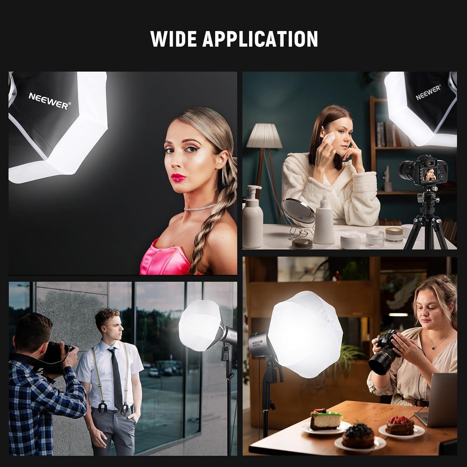 NEEWER 12"/30cm Lantern Softbox Light Diffuser Use for NEEWER Mount only