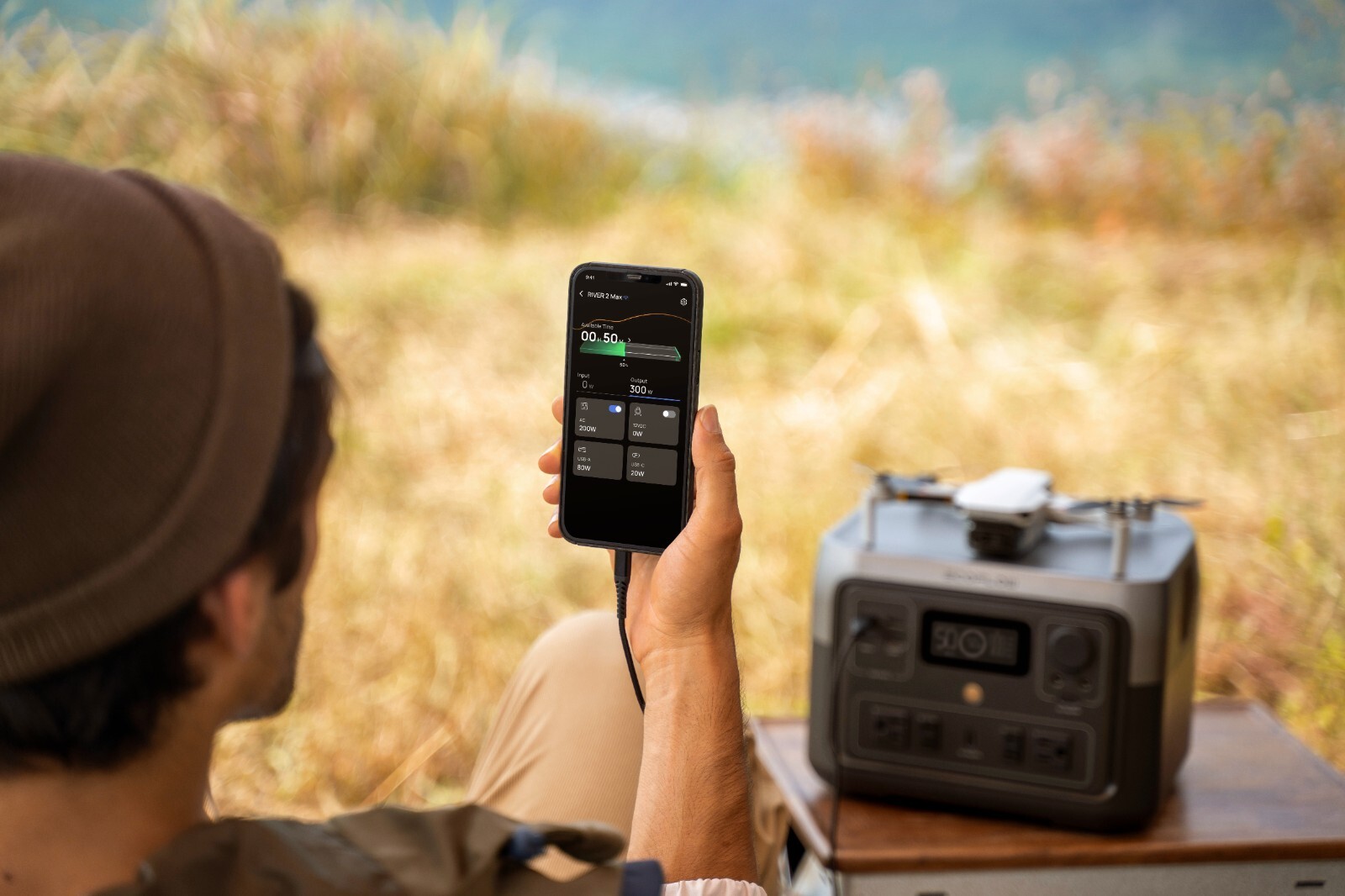 EcoFlow New RIVER 2 Max Portable Power Station 512Wh LFP Generator for Outdoor